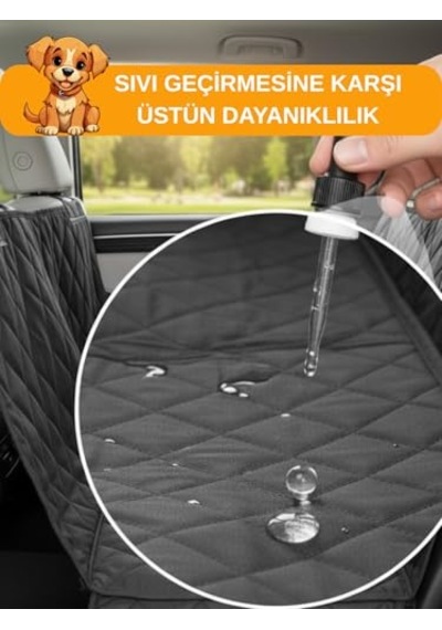 Evcil Hayvan Araba Koltuk Örtüsü Su Geçirmez Dayanıklı Hamak Tasarım Arka Koltuk Koruma Kılıfı Kaymaz Universa