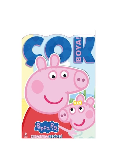 Doğan Çocuk Peppa Pig Ve Evie - Çok Boya Çıkartmalı Dev Boyama Kitabı