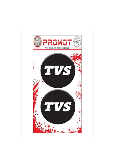 Damla Logo Sticker Tvs Logo Kabartmalı 5x5cm 02 Nötr