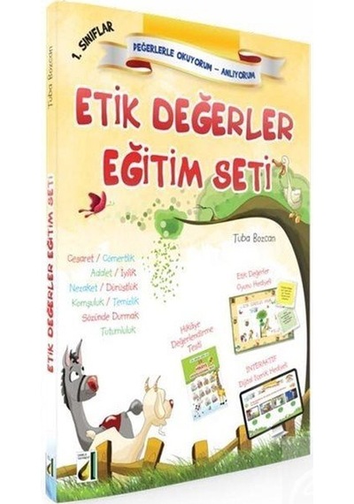 Mercankitap-1. Sınıflar Etik Değerler Eğitim Seti ( 10 Kitap+Hds) / Tuba B...