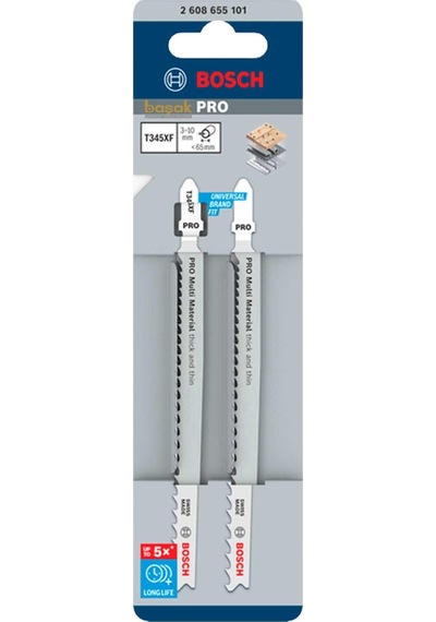 Bosch Pro T345 Xf 2'li Multi Kesim Dekupaj Ucu 2608655101