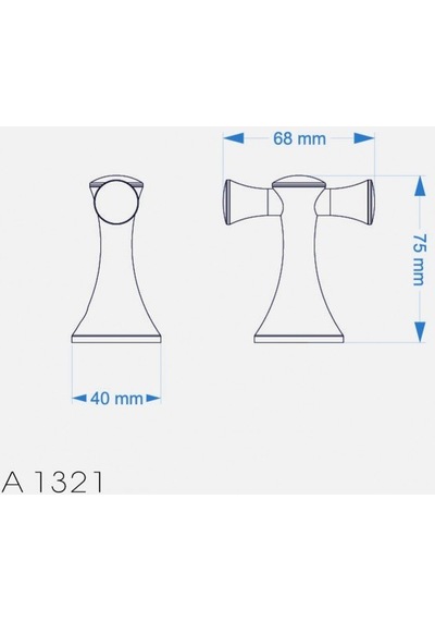 Duxxa A.1321E Art Deluxe Antik Sarı Ikili Askılık Antik