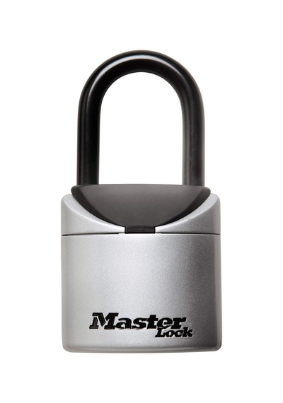 Master Lock Kilit Kutusu, Kendi Kombinasyonunuzu Ayarlayın Taşınabilir Anahtar Kasası, 2-3/4 İnç. Geniş, 5406d, Siyah, Gri