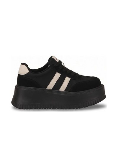 Ayakkabı Fuarı Elit Hml262-1117 Kadın Klasik Sneaker Siyah