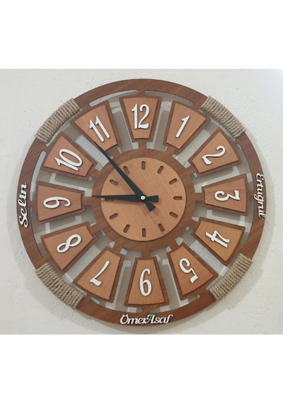 Ahşap Duvar Saati (347404705) Ahşap