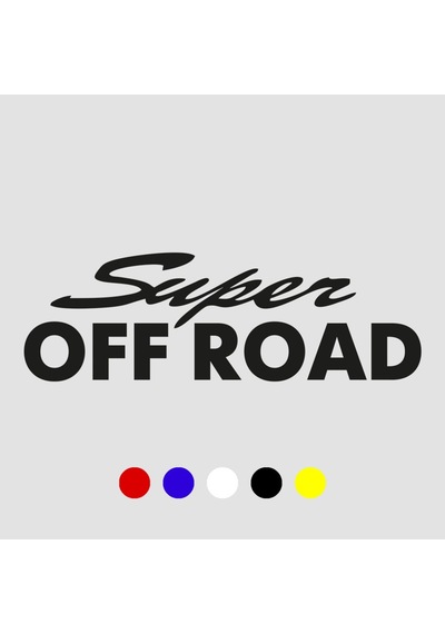 Super Off Road Sticker, Oto Sticker, Pick Up Sticker