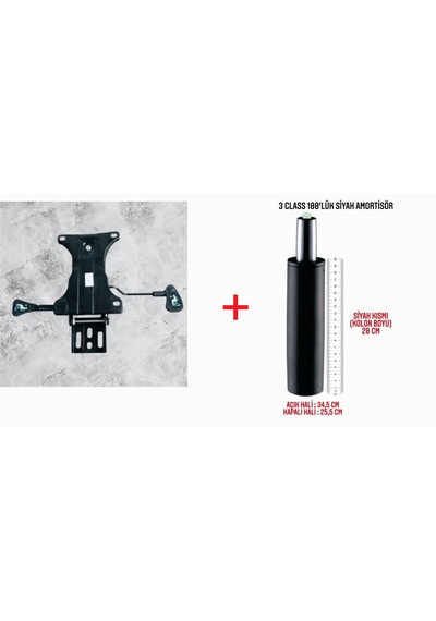 Cemre Ticaret Çift Kollu Kuyruklu Mekanizma+100'lük Siyah Piston