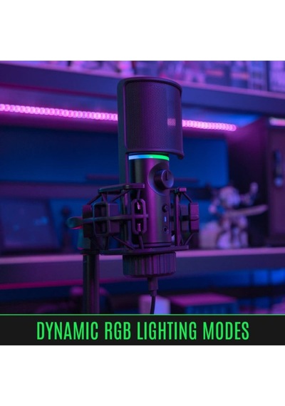 Mıc Trıpod Cardioid Rgb Siyah Yayıncı Mikrofonu
