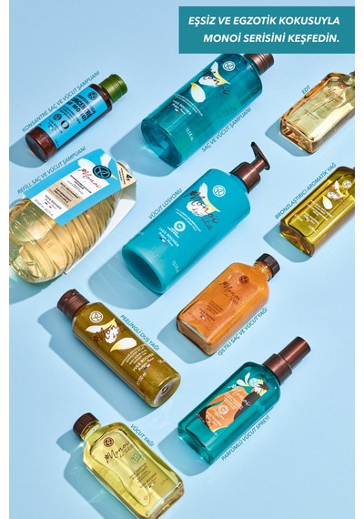 Yves Rocher Monoi Konsantre Nemlendirici Saç Ve Vücut Şampuanı-monoi De Tahiti-sls, Sles İçermez,vegan-100ml