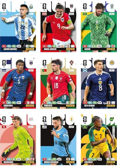 Dünya Kupası 2026 Panini Adrenalyn Xl Fıfa Trading Card Dream Box Koleksiyon Kart 50 Kart 25i Özel