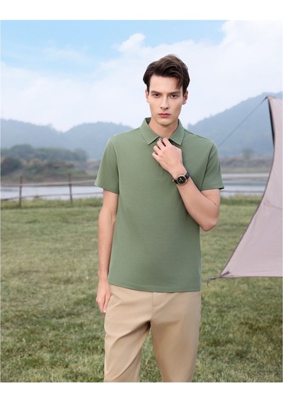 New Performance Premium Polo T-shirt %72,8 Pamuk %27,2 Polyester Yeşil