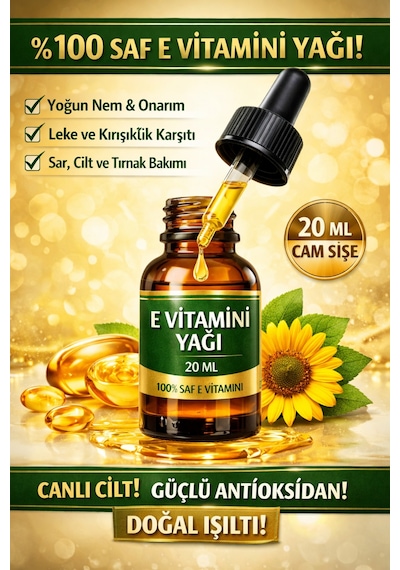 Life %100 Saf E Vitamini Yağı 20 ML