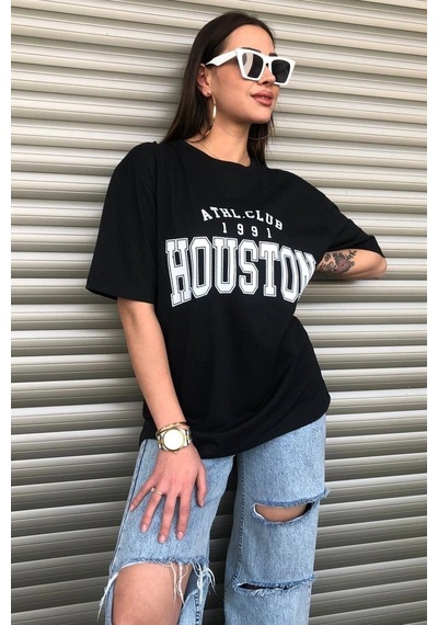 Startmore Unisex Challenge Rahat Kesim Oversize Siyah