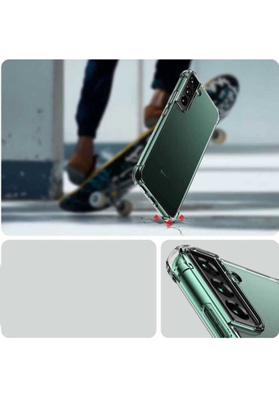Uyumlu Galaxy S22 Plus Kılıf Kamera Korumalı Nitro Anti Shock Silikon
