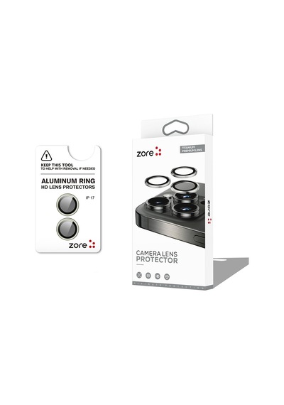 Vendas Apple Uyumlu iPhone 17 Zore Cl-12 Premium Safir Parmak Izi Bırakmayan Anti-reflective Kamera Lens Koruyucu Yeşil