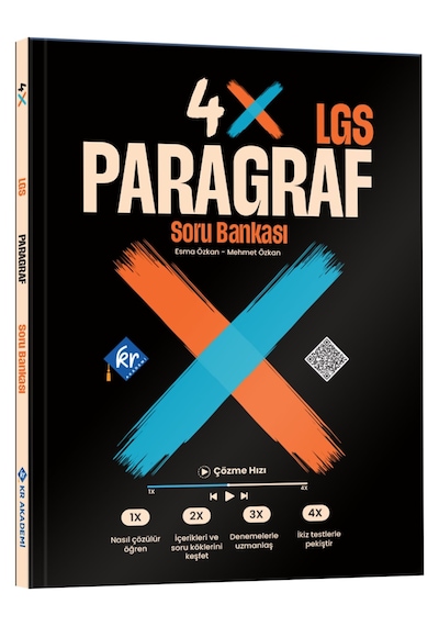 Lgs 4x Paragraf Soru Bankası Kr Akademi Yayınları