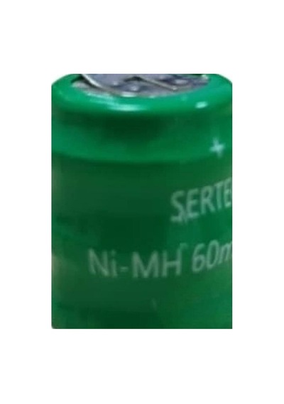 Sertec - 3.6v 3s1p 60 Mah 2 Pin Nı-mh Buton Pil Evimdeyokyok