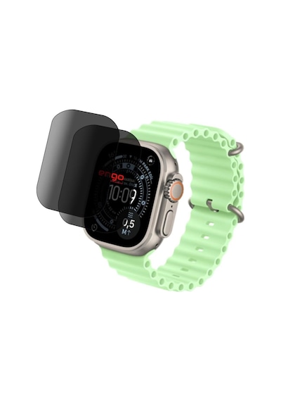 Apple Watch Ultra 3 49mm İle Uyumlu Hayalet Ekran Koruyucu, Yandan Görünmeyen Anti-spy Gizlilik Privacy Koruması, 9h Temperli Nano Kırılmaz Esnek Cam, Parmak İzi Önleyici 2 Adet Çok Renkli