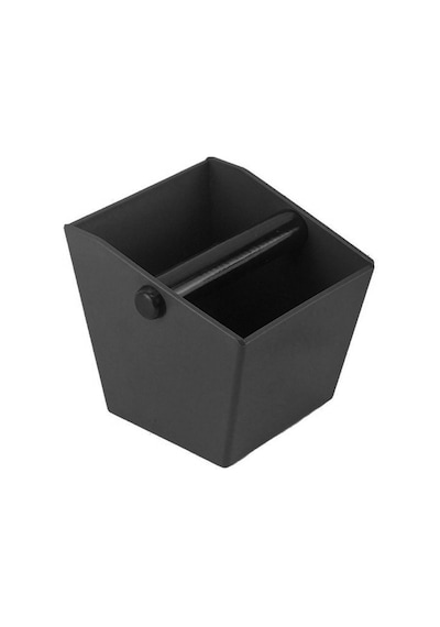 750 Ml Plastik Kare Kahve Atık Çekmecesi Posa Tablası Knock Box Cin986 Siyah