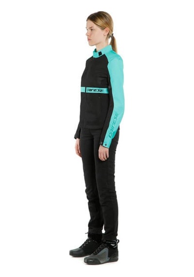 Dainese Ribelle Air Black Acqua Green Kadın Tekstil Mont Siyah - Yeşil