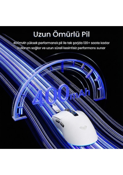 Aula Sc590 Pro Paw3311 Sensör 20000 Dpı 1000hz Kablolu Ve Kablosuz Gaming Oyuncu Mouse Siyah