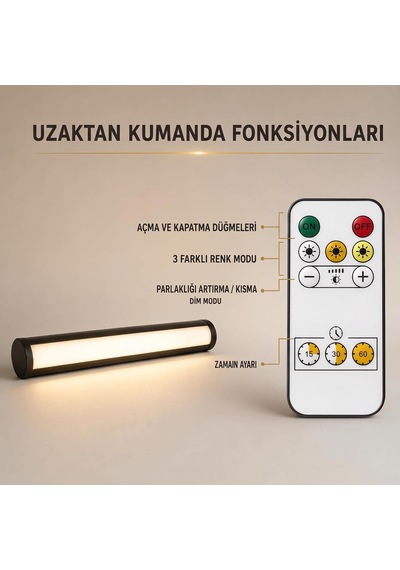 Şarjlı Duvar Tipi Led Aplik 32 Cm, 3 Renk Işık Ayarlı 6400k/4000k/3200k , Cata Şahin Modern Siyah Kasa, Kablosuz Manyetik Tablo, Ayna, Yatak Başı Ve Koridor Aydınlatması, 1.5w 5v Dc Diğer Şarjlı Duvar Tipi Led Aplik 32 Cm, 3 Renk Işık Ayarlı 6400k/4000k/3200k , Cata Şahin Modern Siyah Kasa, Kablosuz Manyetik Tablo, Ayna, Yatak Başı Ve Koridor Aydınlatması, 1.5w 5v Dc Diğer