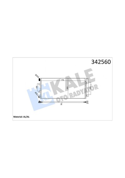 Klima - 631 - Radyatoru Kondenseri Renault Master Iıı 10- Opel Movano B 10- 2.3dci 775x351x16 - Dpmıx-hb - Alüminyum Kuru