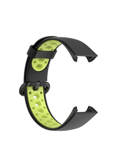 Redmi Watch 2 Spor Delikli Kordon - Siyah-yeşil Ahşap