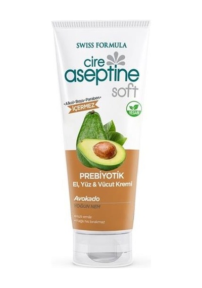 Cire Aseptine Soft Prebiyotik El Yüz Vücut Kremi Avokado 75ml