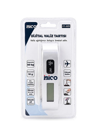 Valiz Model Dijital Valiz Terazi Tartı Kantar Pilli Max 50kg Hasassiyet 10gr İ11-029 Bx40