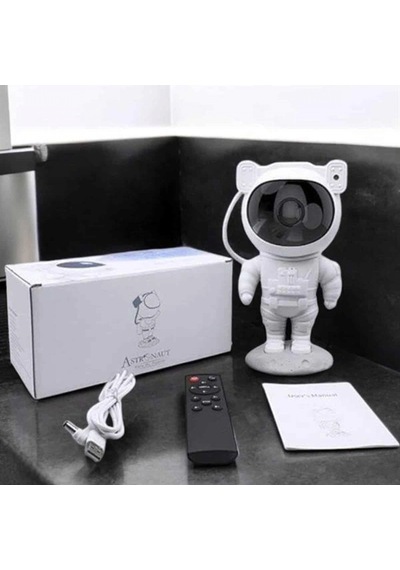 Astronot Tasarımlı Bluetooth Projeksiyon Speaker Gece Lambası