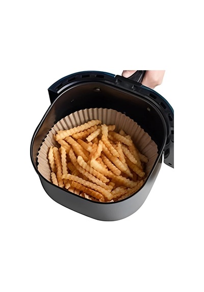 Ally 50 Adet Tek Kullanımlık Yapışmaz Airfryer Pişirme Kağıdı- 5775 Renkli