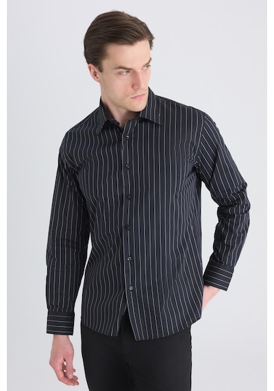 D'S Damat Ds Damat Slim Fit Siyah Armürlü Gömlek 5hf02hd20341m Çok Renkli