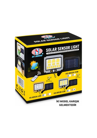 Solar Sensörlü Cob Led Sokak & Bahçe Aydınlatma Projektörü 2400 Mah, Kumandalı, Su Geçirmez Solar Sensörlü Cob Led Sokak & Bahçe Aydınlatma Projektörü 2400 Mah, Kumandalı, Su Geçirmez