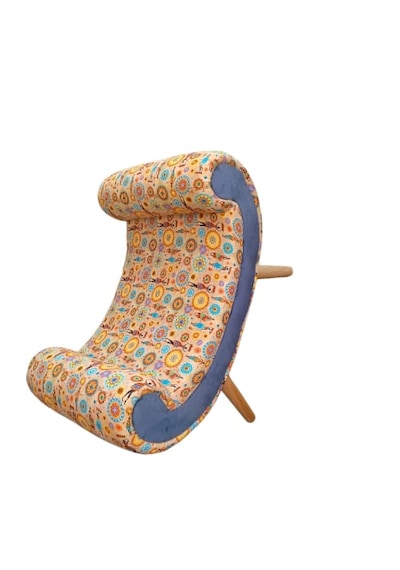 Modern Gondol Bench Puf Oturma Koltuğu Şık Dekoratif Çok Renkli