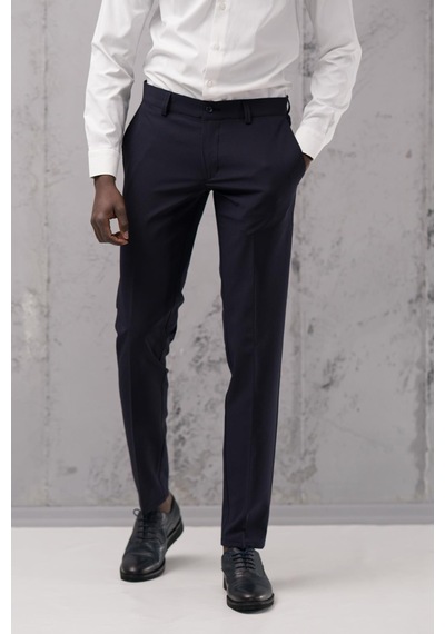 Notra Slimfit Pamuklu Full Likralı Esnek Yazlık Kumaş Pantolon Lacivert