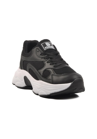 Ayakmod 164 G Siyah-beyaz Tekstil Kadın Sneaker Beyaz