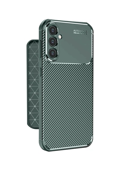 Samsung Galaxy A56 Kılıf Auto Focus Karbon Kapak - Koyu Yeşil 0.2M-Çok Renkli