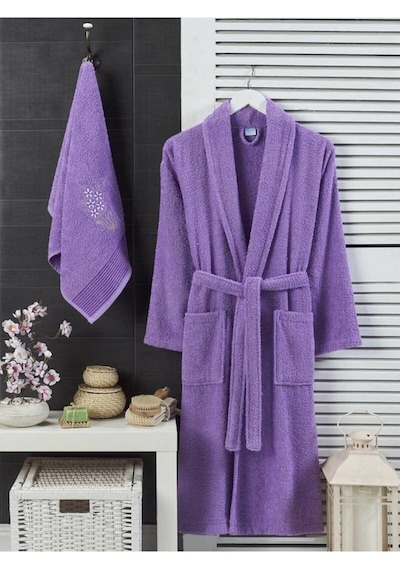 Havlulu Banyo Kadın Bornoz Takımı Şalyaka 100 Pamuklu (534516484) Havlulu Banyo Kadın Bornoz Takımı Şalyaka 100 Pamuklu (534516484)
