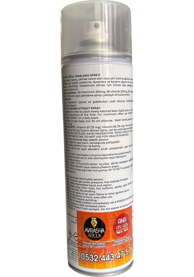 Avrasya Arıcılık Schutz Oğul Yakalama Spreyi 500 Ml