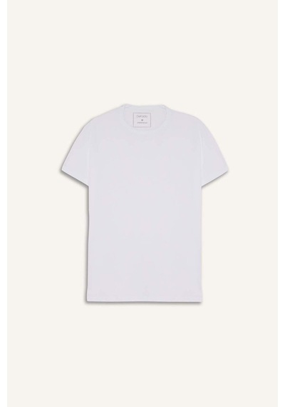 Defacto Slim Fit Dar Kesim Bisiklet Yaka Üst L4885az25auwt34 Beyaz