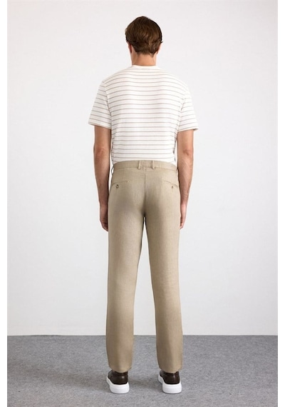 Süvari Bej Regular Düz Normal Bel Jogger Pantolon Pn2020500763-bj3