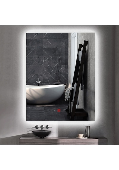 80x120 H Cm Buğu Çözücülü Ledli Banyo Aynası Şeffaf