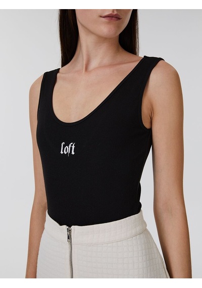 LOFT Fitted Kadın Atlet Lf2030735 Q1.v1 Siyah