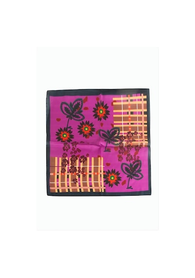 Zero Land Çiçek - 577 - Desenli Zr Şifon Fular 50x50 - Concepta - Cm Pembe