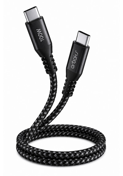 Arbaks 100w Pd Usb Type-c To Type-c Hızlı Şarj Ve Data Kablosu 1 Metre Örgülü