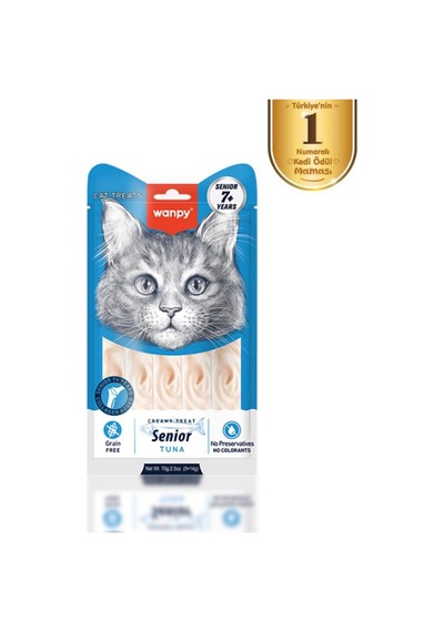 Wanpy Ton Balıklı 7+ Yaş Kedi Krema Ödülü 5 14 Gr