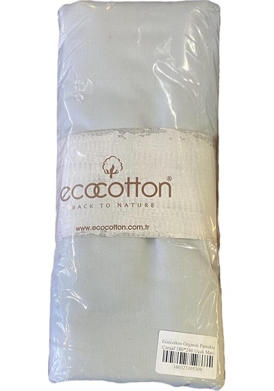 Ecocotton Organik Pamuklu Çarşaf 180 240 Uçuk Mavi