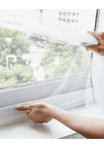 Lb Tül Pencere Sinekliği 100x150 Cm Çift Taraflı Bant Hediyeli Kolay Takılan