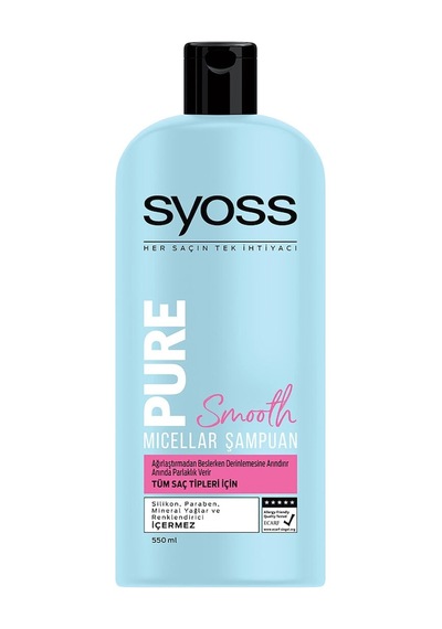 Syoss Pure Micellar Şampuan 550 ML